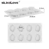 Silikolove 8 Boşluk 3D Silikon Kek Kalıp Pişirme Araçları Diy Mousse Tatlı Bakeware Pişirme Dekorasyon Kalıpları 220601