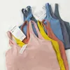 Abbigliamento sportivo per yoga Allinea gilet da donna Reggiseno con retro a U Fiess Jogging con imbottitura per il seno foderata Canottiere per biancheria intima da palestra