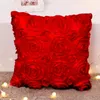 40x40cm Rose Flower Style Hotel Soft Cushion Cover kussensloop kussensloop zonder inzetstuk