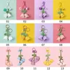 Handgemaakte gebreide bloem sleutelhanger mode garen gehaakte bel orchidee bloemen vrouwen auto sleutelring rugzak tas hangers sieraden cadeau