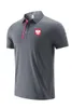 22 Pologne POLO chemises de loisirs pour hommes et femmes en été respirant tissu de maille de glace carbonique T-shirt de sport LOGO peut être personnalisé