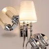 Lámpara de pared creativa Led Els Lámparas modernas de hierro Comedor Sala de estar Dormitorio Doble cabeza AC85-265V Sconce Lámparas de pared