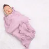 born Muslin Cotton Muslin Baby Fashion Ruffle Wrap Blanket Stuff Cute Print Stuff Pielucha Bambusowa 220524