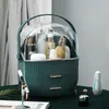 Pudełka do przechowywania kosza dla kobiet kosmetyka i organizacja biżuteria makijaż pojedynczy szuflada typu pulpitowy pył odporny na pielęgnację