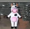 2022 factory hot the head milk cow mascot costume for adult to wear for sale