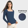 Sports Fitness Long Sleeve Top Gym Clothes Women's Slim High Elastic Waist Yoga Shirt Running Workout Exercise Suit