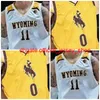 Колледж NCAA Wyoming Cowboys Basketball Jersey 24 Hunter Maldonado 1 Джастин Джеймс 22 Rry Nance Jr Custom Stitched