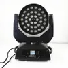 4PCS 36x18W LEDズームビーム洗浄サークルライトコントロールマスターモバイルRGBWA UV 6IN1 Beam Professional DJ/LED BARステージマシンDMX512