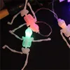 Strings Skull LED String Lights Decorações de Halloween para festa de férias ao ar livre em casa Decoração de esqueleto colorido horrível apontado