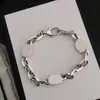 Nouveaux bijoux en argent 925 lettre G chaîne creuse collier bracelet hip hop de rue pour hommes et femmes mode cadeau de vacances personnalisé