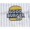 XFLSP GLAC202 19 ED Good Burger Kel Baseball Jersey Movie Jerseys Män alla sömda baseballtröjor Vit färg