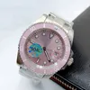Watchsc- Herr Automatisk mekanisk klocka Valfri vattentät safir glidlås 41 mm stålarmbandsur Lysande keramisk skala Circle Watches