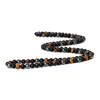 Chaînes Hématite Obsidienne Oeil De Tigre Perles Colliers Hommes Mode Triple Protection Femmes Pour Bijoux De Santé MagnétiqueChains240C