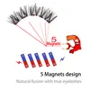 MB Anniversary 5 Pestañas magnéticas con pinzas Natural Wispy Faux Cils magnetique Mink Lashes Professional Eye Set 220524