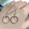 Mode full diamant nagelhalsband för kvinna högkvalitativ titanstål kärlek hänge halsband klassiska designer smycken