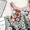 Boho Chic Top Mujer Summer Tank Topps Kvinnor ärmlös Camistee Shirt Femme Retro Floral Crochet Crop Top Holiday Beach Wear 220613