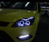 Ford Focus LED far için araba ön ışıkları 2009-2011 DRL Dönüş Sinyal Günü Dalgalı Farlar Yüksek Beam Angel Göz