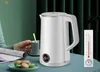 2.0L Stainless Steel Temperature 1500W Quick Boil Electric Kettle with temperature LED, Auto Shut Off, Keep Warm, 360° Base