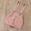 1 2 3 4 5 Years Girls Clothing Sets Summer Cotton Top And Overalls Little Princess Baby Suits Birthday Party Kids Clothes 220425