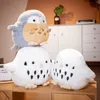 38-45 cm mignon hibou jouets en peluche Kawaii dessin animé Nighthawk poupée douce simulation peluche aigle animal sommeil oreiller cadeau de noël pour les enfants LA453