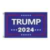 Trump 2024 Flagge US -Präsidentschaftswahl Flagge Kampagne Banner Digitaldruck Support Banner Flagg Garden Yard Hintergrund Flags 796 D3