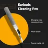 Headset Tillbehör Rengöring Pen BrushFor AirPods Gen 3 AP3 AP2 Earbuds Rengöringssats Bluetooth-kompatibla hörlurar Väska Rengöringsverktyg