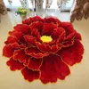 Carpets Chinese Style Red Peony Flower Carpet Thick Livingroom And Bedroom Area Rug Pink Door Mats Wedding Parlor Hallway RugsCarpets