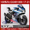 قالب الحقن لسوزوكي GSX-R1000 GSXR 1000 CC K17 2017-2021 146NO.145 Bodys GSXR-1000 GSXR1000 17 18 19 20 21 1000CC 2017 2018 2018 2020 2021 OEM Fairing Blue Stock Stock