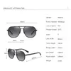 Sunglasses Men's Metal Polarized Cool Aviation Style Square Driving Shades UV400 Alloy Sun Glasses With Free BoxSunglasses