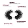 Fluffy False Eyelashes Curling Faux Mink Lashes 10 Paires Aspect Naturel Dramatique 18mm Maquillage 3D 8D Épais Faux Cils Cat Eye Lash Pack 5 Styles