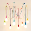 مصابيح قلادة الإبداع مصابيح ملونة التصميم الحديث داخلي لغرفة الأطفال معيشة غرفة نوم المعيش