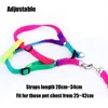 Dog Collars & Leashes Strong Durable Nylon Adjustable Cat Harness And Leash Set Puppy Colorful Harnesses Lead SetDog