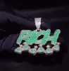 14K vergoldete RICH Money Bag Anhänger Halskette Soild Real Iced Diamond Hip Hop Schmuck für Männer Frauen Geschenke