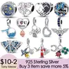 925 Gümüş Gümüş Dangle Charm Aile Ağacı Seyahat Uçağı Dangle Boncuk Fit Pandora Takılar Bilezik DIY Takı Aksesuarları