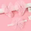 Hair Accessories 2Pcs/Set Pearl Baby Girl Headband Socks Set Crown Bows Born Hairband Headbands For Girls Turban