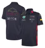 F1 Polo Shirts Formula 1 팀 작업 의류 빠른 건조 재료 팬 모델은 크기를 높이기 위해 사용자 정의 할 수 있습니다.