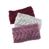 Mode Bogen Winter Wolle stricken warme Frauen Stirnbänder mit Knöpfen Mädchen Turban Outdoor Sport Kopfbedeckung Haarbänder Haarschmuck AA220323