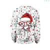 Mężczyźni kobiety śmieszne brzydkie świąteczne sweter świąteczne Skoczki 3D choinki śnieżne Snowman Reindeer Print wakacyjny bluza L220801