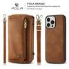 Случай сотовых телефонов для iPhone 13 12 11 Pro Max Case Case Zipper Flip Leather Samsung S22 S217120137