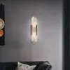 Vägglampa modern ljus minimalistisk lyx marmor sconce nordisk vardagsrum villa tv -bakgrund sovrum sovrum spegel dekor lampswall