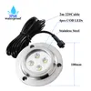 DC12V 10W IP68 Waterdicht stoomschip LED onder waterlicht LED Outdoor Lighting voor zwembadverlichting Roestvrij stalen deksel