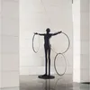 Otra iluminación al aire libre Escultura de arte en forma humana Lámpara de pie Vestíbulo de la villa El Entrada Posmoderno Creativo Decoración de piso a techo a gran escala