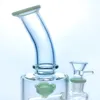 clean clear 9" borosilicate glass pipe hookah aerator with 1 life seed perc 14mm male 60mm diameter