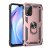 Car Magnetic Metal Finger Ring Holder Armature Shockproof Cases For Poco M3 Redmi 9t 9 Power Redmi Note 9 4g Rear Cover Coke Fundas