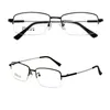 Sonnenbrille Modetrend Retro Halfrim Rahmen Anti -Blu -Licht Ultraleichte Geschäftslesebrille für Männer 1,0 1,5 1,75 2,0 2,5 3 3.5 4sunglass