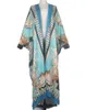 Abbigliamento etnico Elegante Kuwait Twill Seta Oversize Bohemien Kimono da donna allentato Cappotto spolverino caftano musulmano da donna africanaEtnico