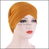 Beanie/skl kepsar hattar hattar halsdukar handskar modetillbehör panna cross muslim turban motorhuven ren färg stretch bomull inner hijabs r r