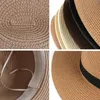 ベレットサマーハット調整可能なクラシックパナマの手作りエクアドルの太陽の帽子女性のためのマンビーチストローメンズUV保護