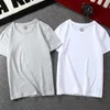 High Quantity 100% Cotton Custom Printing Plain White T shirts for Men 220609