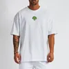 Vegetable Broccoli Design Gym Clothing Mesh Fitness Oversized T Shirt Mens Outdoor Hip Hop Streetwear Loose Half Sleeve Tshirt 220621